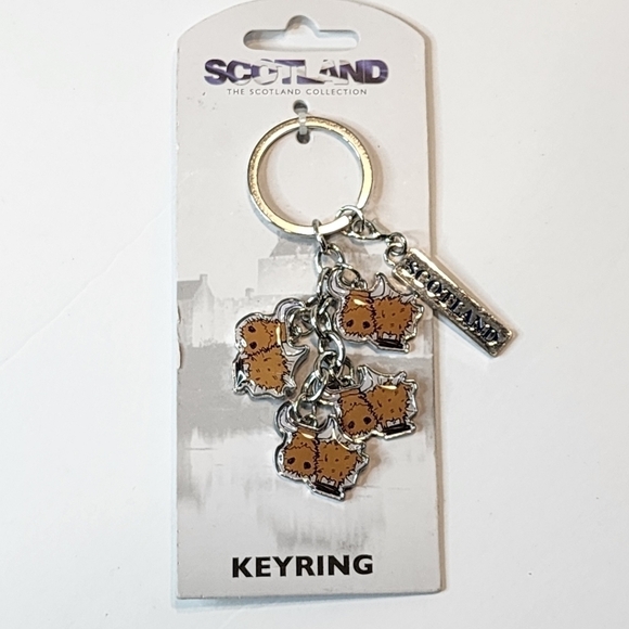 New Scotland Highland cow dangle keychain - Picture 3 of 6